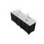 Ensemble de meuble-lavabo double 84 po Akintunde-610305075