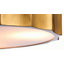 Plafonnier encastré rond en or 4 lumières avec diffuseur en acrylique Kimbrel-26962542