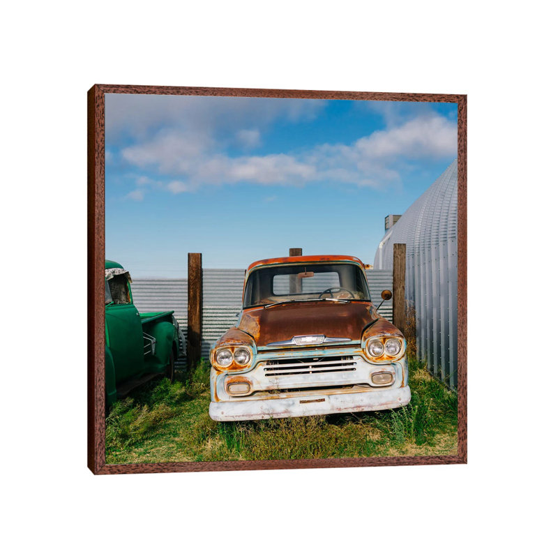 Marfa Ride II 1 Piece Wall Art on Canvas, 66.04cm H x 66.04cm W x 3.81cm D, Classic Brown Wood Framed