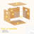 Acrylic File Organizer with Lid, Bamboo File Box with Handle, Hanging File Folder Organizer
