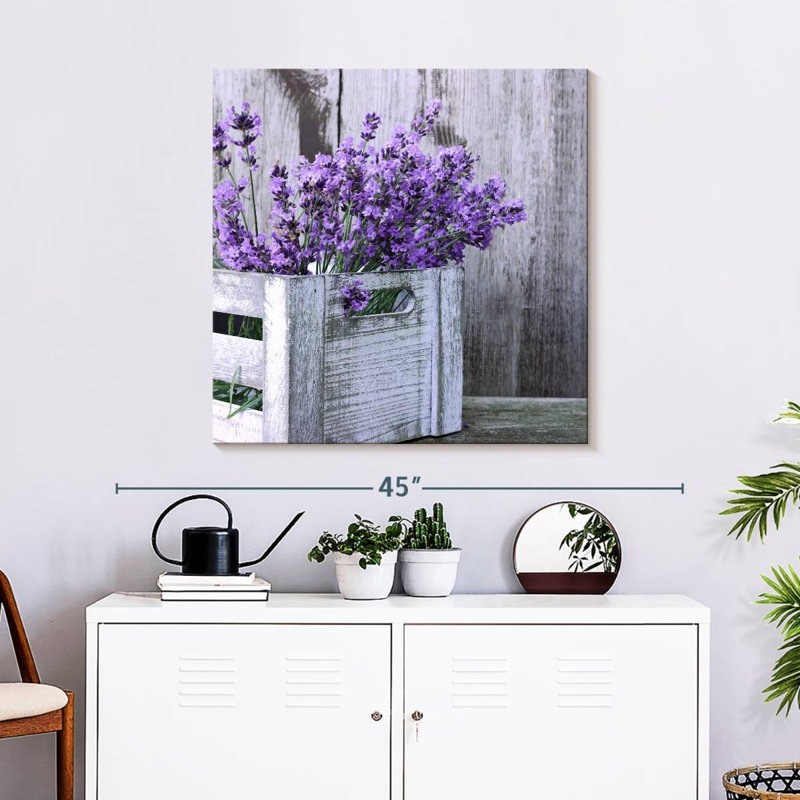 Arrangement de lavande Harnek, H 30 po x l 30 po