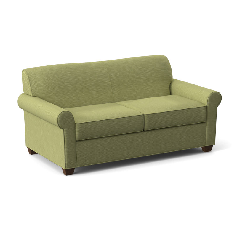 Finn Rolled Arm Sofa with Reversible Cushions, Cafelle, Elliot Caribou, 34" H x 75" W x 36" D