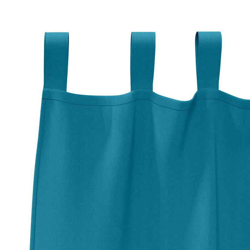 Curtains With Curtains 2 Pcs Polyester, Turquoise, 140cm Width x 140cm Drop