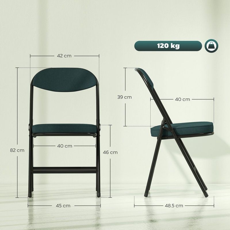 Office Folding Chairs Set of 4