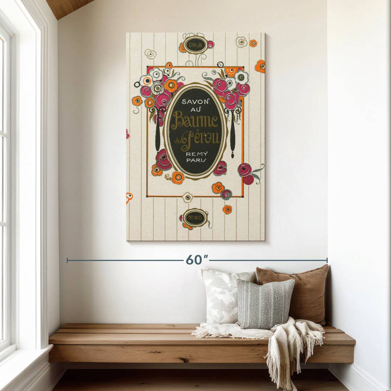 Plaque murale rétro Art Nouveau I, H 48 po x l 32 po