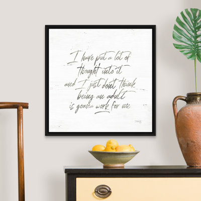 " Being An Adult " by Marla Rae