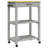 vidaXL Kitchen Trolley MONZA 23.6"x15.7"x34.8" Solid Wood Pine-752268434-781294832-781294845