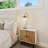 Modern 21" Arched Crystal Dimmable Table Lamp