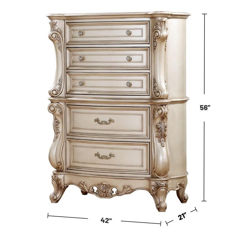 Commode 5 tiroirs l 42 po