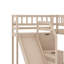 Structure de lit superposé polyvalente avec glissade, escalier de rangement et 2 tiroirs-132950337