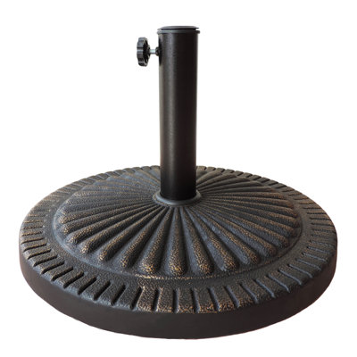 Base de parasol en résine de polyester résistante aux intempéries de 31 lb Island