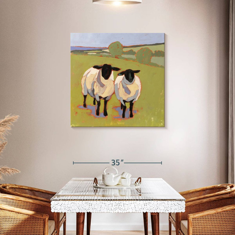 Brampt Suffolk Sheep I, H 36 po x l 36 po