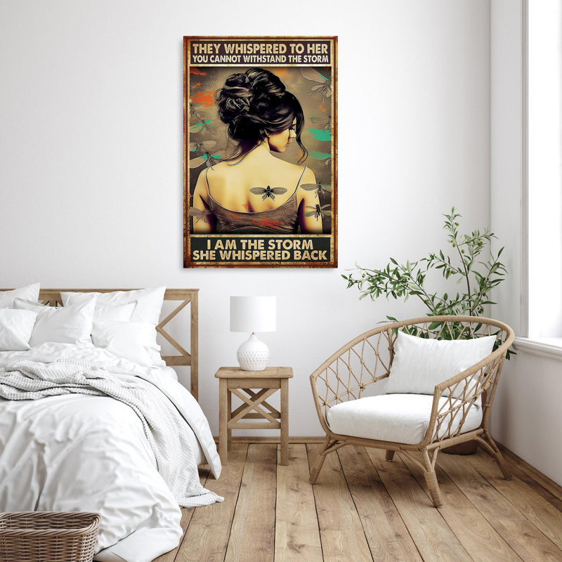 Irmtraude Irmtraude Woman I Am The Storm, H 36 po x l 24 po x P 1,25 po