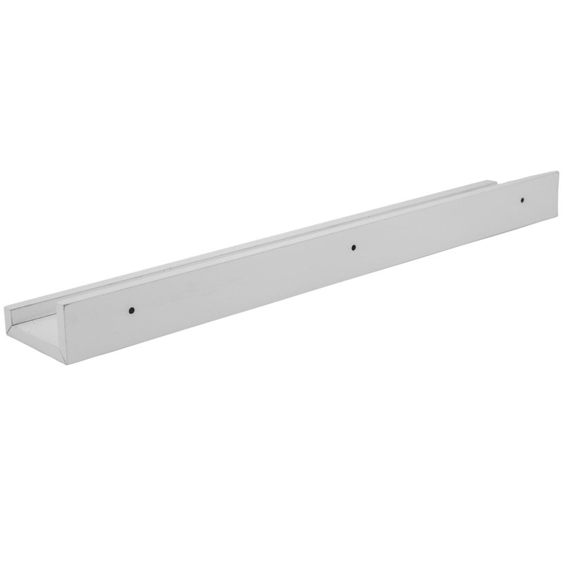 Harbour Housewares - Kids Floating Gallery Bookshelves, 4.5cm H x 56cm H x 8.5cm D, Off-White