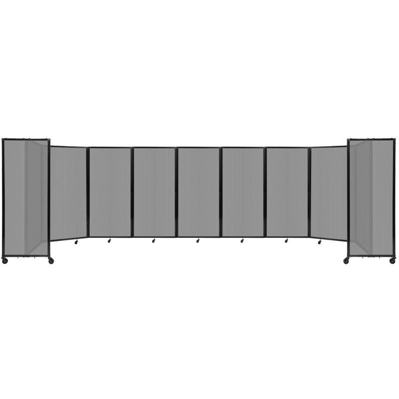 Cloison murale en polycarbonate 360, H 72 po x l 300 po, Gris clair