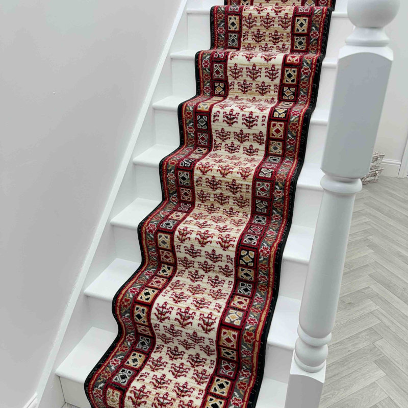 Stair Runner Geometric Area Rug, Runner 60 x 720 cm
