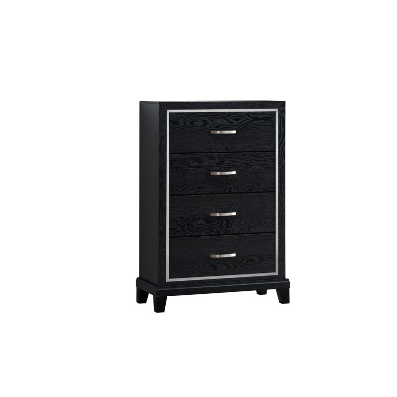 Commode 4 tiroirs Livingston - noir