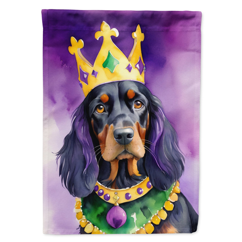 Double Sided 15.5'' H x 11.25'' W Polyester Mardi Gras Garden Flag