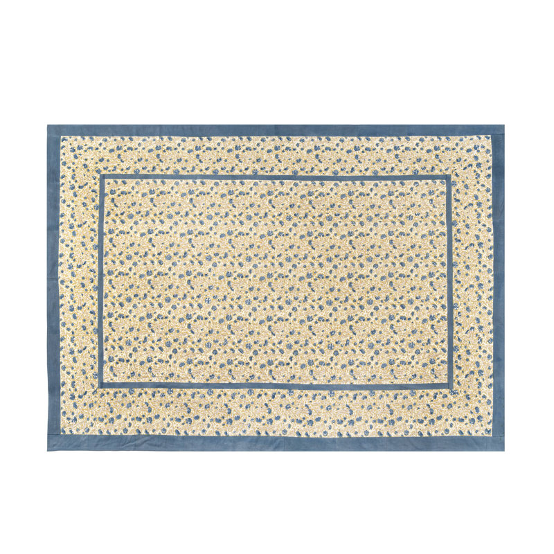 Durkee Rectangular Tablecloth, 128" x 71", Blue/Green