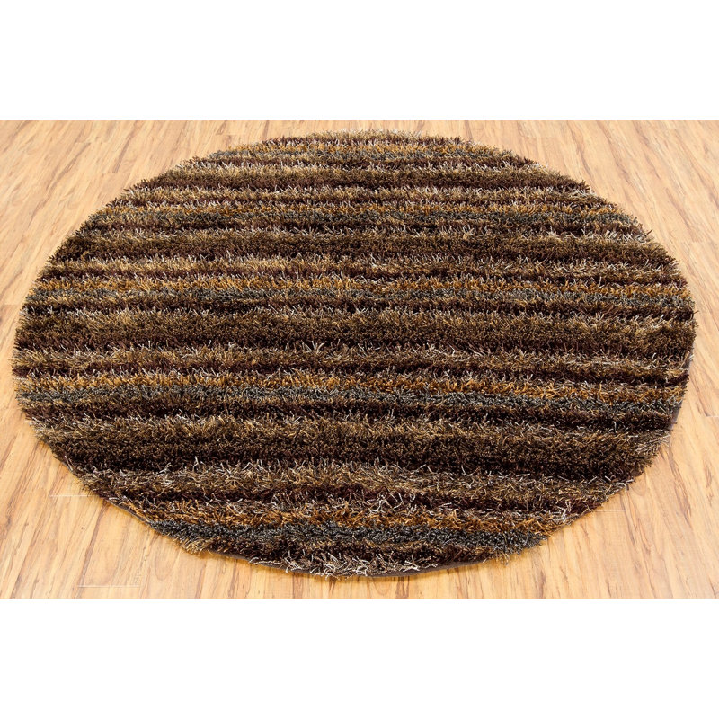 Dorothy Striped Indoor Rug, Round 7'9"