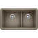 Ikon SILGRANIT 33" Double Bowl Apron-Front Farmhouse Sink with Low Divide