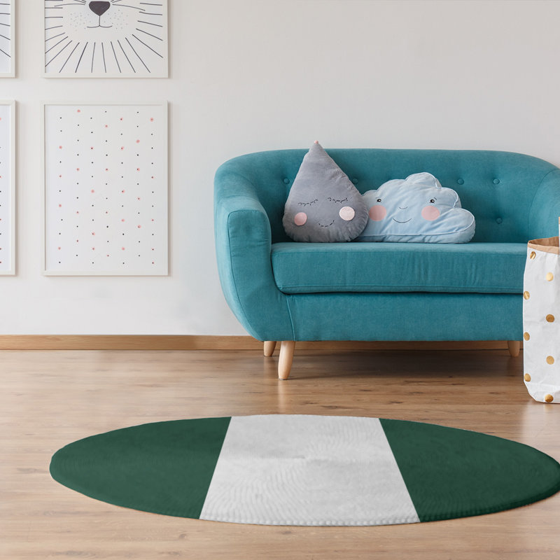 Chenille Indoor Rug, Round 5'