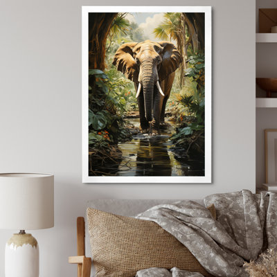 «Tidbury Elephant Jungle Sanctuary I», reproduction d'art sur toile