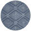 Tapis en laine / coton touffeté à la main Elginpark ivoire / bleu marine-1831704058