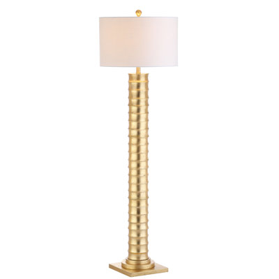 Abril 63'' Gold Painting Traditional Floor Lamp
