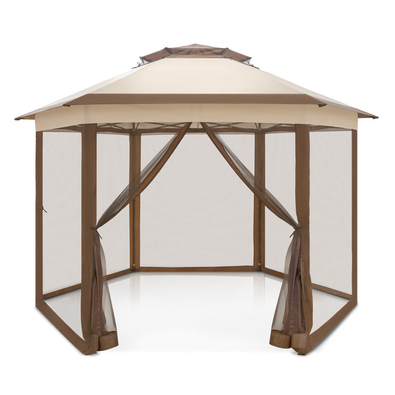 13 pi. L 13 pi. D Pavillon de jardin en métal