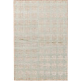 Windsom Geometric Area Rug in Light Green