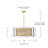 6 - Light Dimmable Drum Chandelier