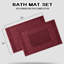 Ensemble de tapis de bain à bordure réversible 100% coton Subra-1628644571