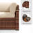 2-Person Outdoor Seating Group With Cushions-1449946857