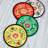 Polyester Round 16 Piece Coaster Set