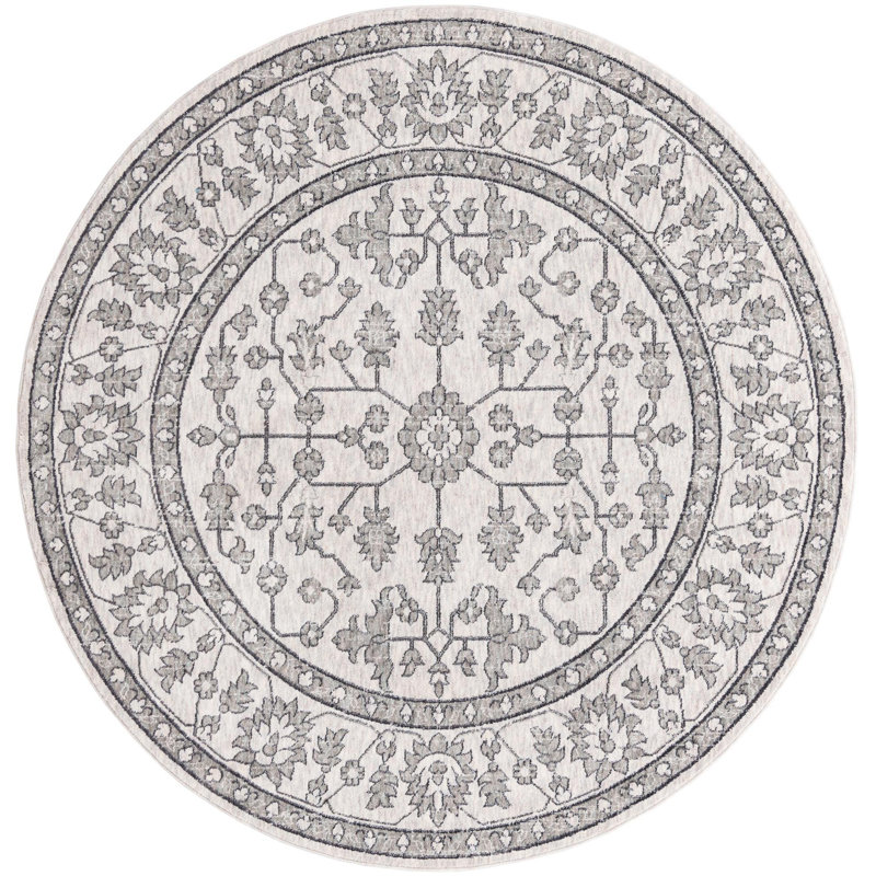 Policarpio Oriental Indoor Rug, Round 7'
