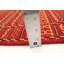 Tapis rouge en laine tissé à plat