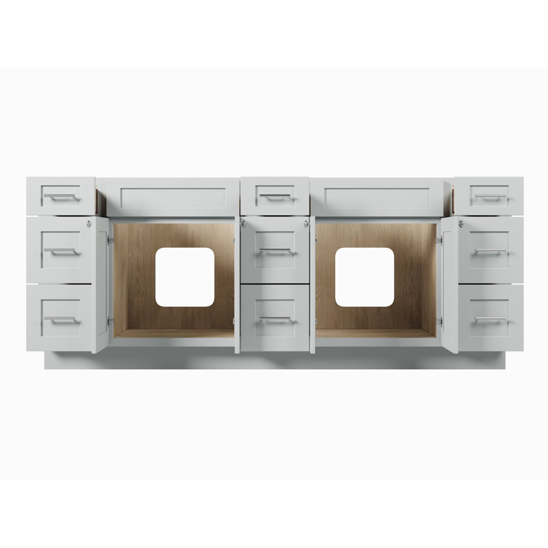 84 Base de meuble-lavabo double 84 seulement, Gris