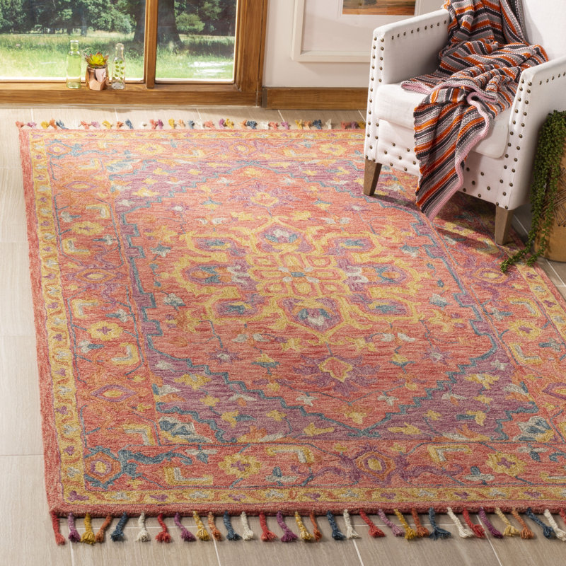 Vahakn Hand Tufted Wool Oriental Rug, Rectangle 4' x 6'