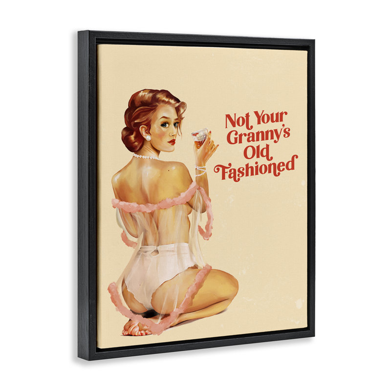 «Not Your Granny's Old Fashioned Floater», art mural sur toile par The Whiskey Ginger, H 31 po x l 25 po