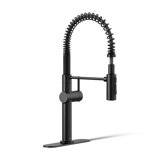Kohler Crue Single Handle Semi-Professional Pre-Rinse Kitchen Faucet with Three-Function Pull Down Sprayer
