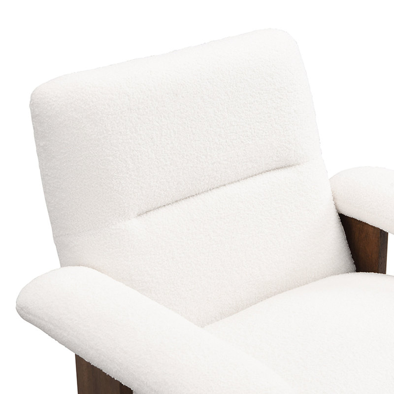 Chaise d'appoint de style Mid-Century avec fauteuil doux pour le salon, la chambre à coucher, le bureau, la base rembourrée en éponge et la chambre à coucher