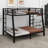 Space-Efficient Metal Bunk Bed With Silent Support System – Durable, Modern Solution For Teenagers And Adult Bedrooms