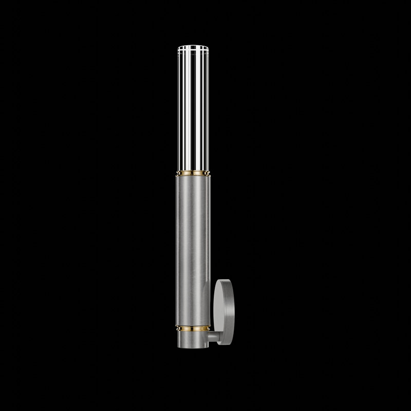 LED Wallchiere, Silver Leaf/Brass
