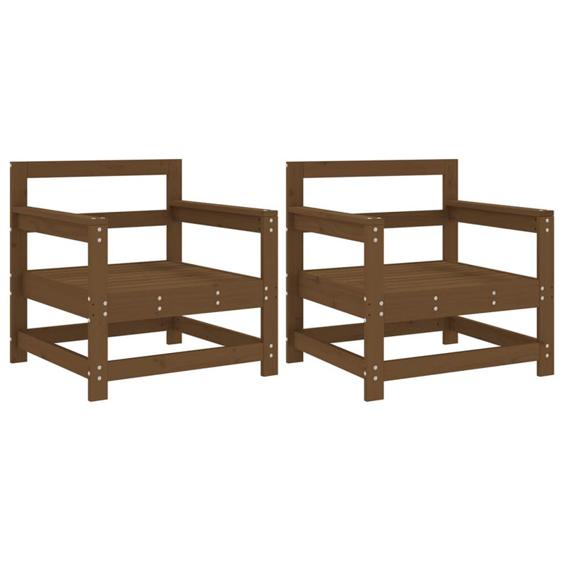Ogie Outdoor Lounge Chair, Honey Brown