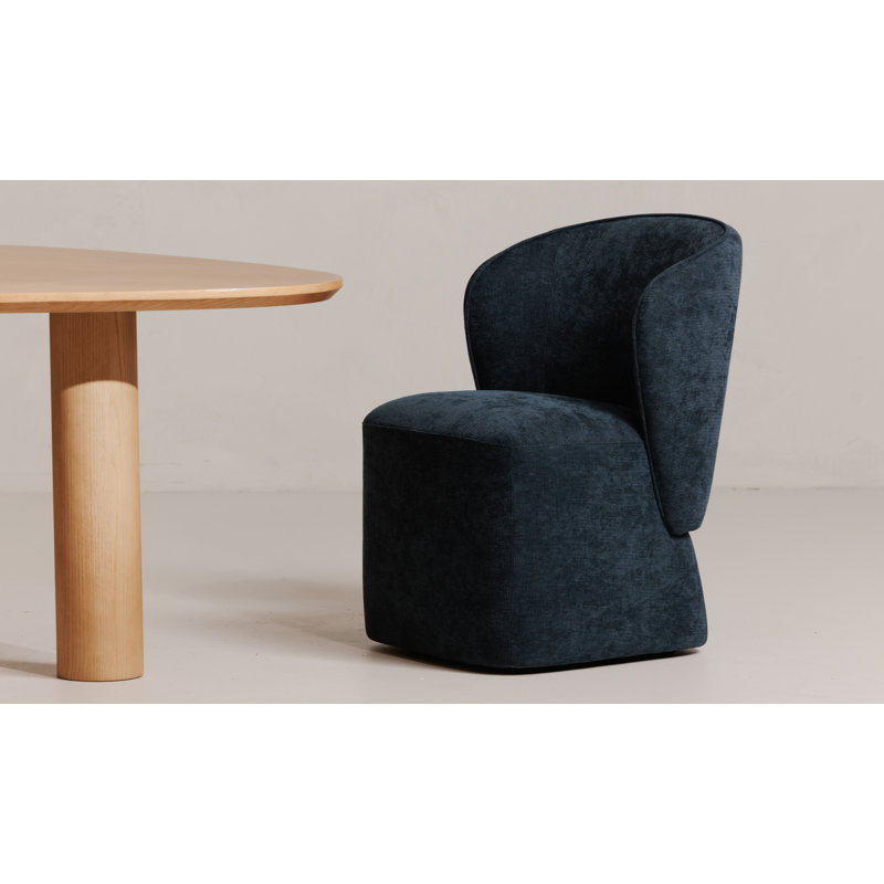 Angeliah Upholstered Parsons Chair, Midnight Navy