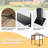 13.5 Ft W x 4 Ft. D Steel Grill Gazebo-87823358