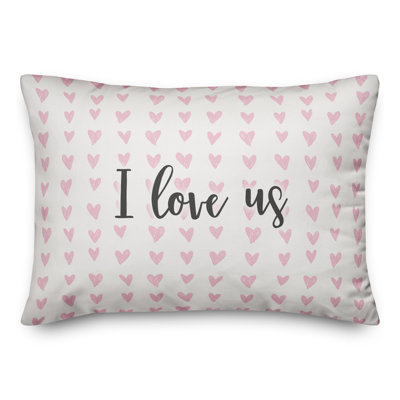  I Love Us Throw Pillow