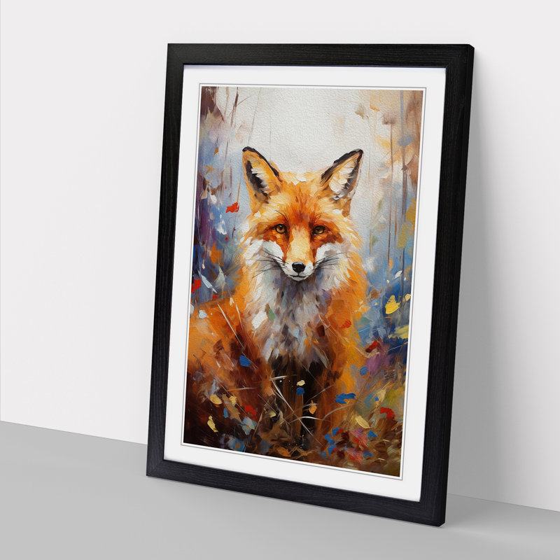 Single Picture Frame Print on Wood, Black Framed, 34cm H x 25cm W