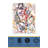 Message Random Scribble Figure Multicolor Woven Base Washable Rug-1702484046